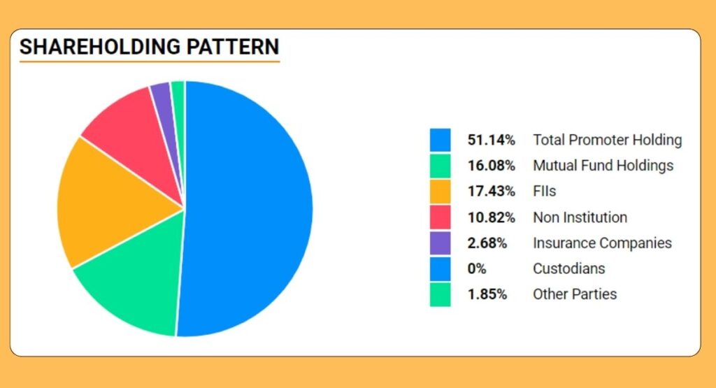 BEL Share Price Holding Pattern